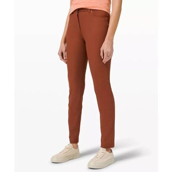 Lululemon City Slick Slim 5 Pocket High Rise Pant Ancient Copper - Picture 2 of 7